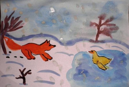 Д.Н.Мамина-Сибиряка «серая шейка» рисование