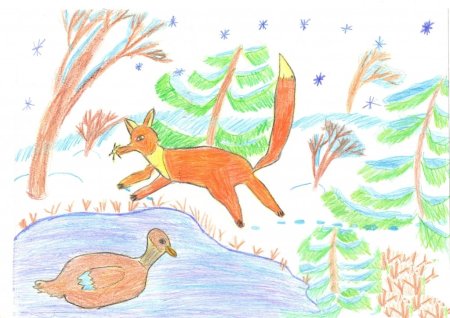 Рисование по сказке серая шейка подготовительная группа