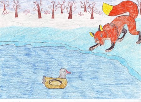 Рисование иллюстраций д.н. Мамина-Сибиряка «серая шейка»