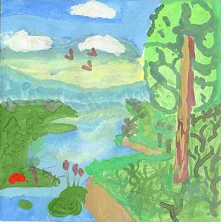 Рисунок на тему воспоминания о лете