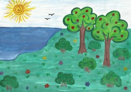 Рисование 3 класс лето