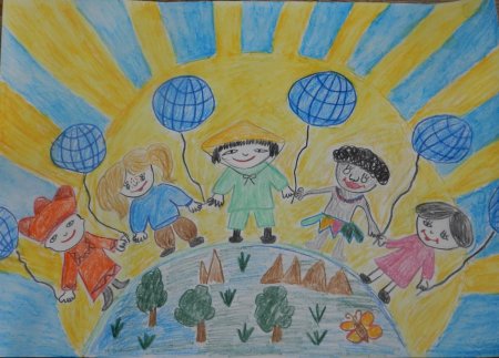 Рисование на тему дружные ребята