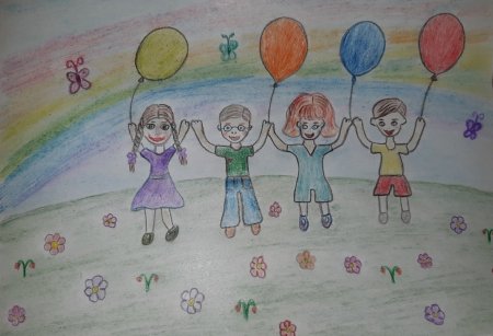 Выставка рисунков счастливое детство