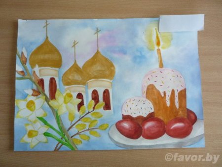 Пасхальный рисунок мастер класс