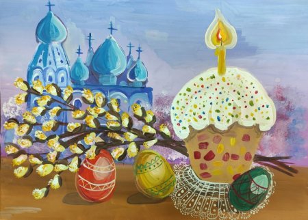 Декоративный Пасхальный натюрморт