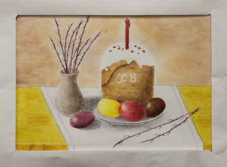 Пасхальный натюрморт для 4 класса