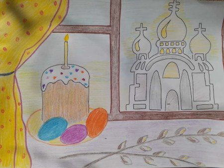 Пасхальный натюрморт карандашом