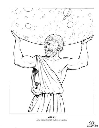 Мифы древней Греции карандашом