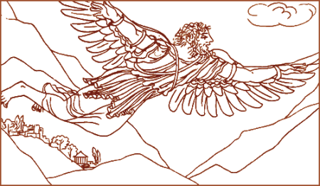 Мифы древней Греции Дедал и Икар рисунок