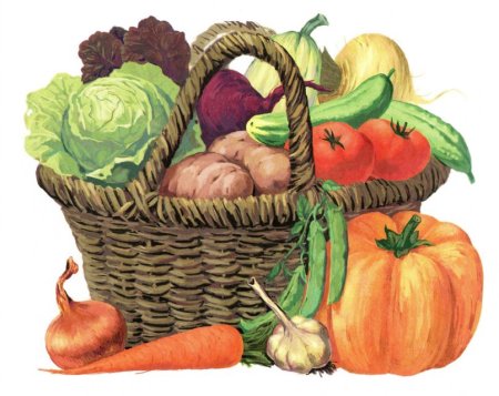 Корзинка с овощами