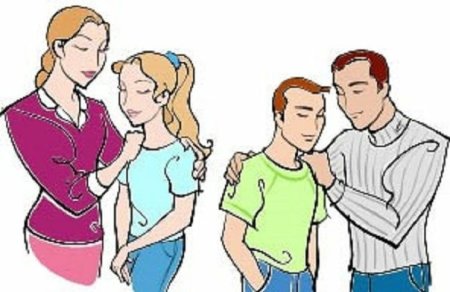 Родители и подростки рисунки