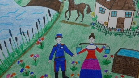 Рисунок на казачью тему