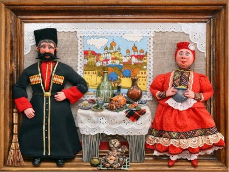 Поделка казак и казачка