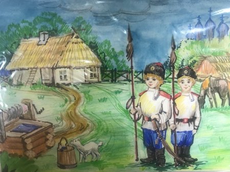 Рисунок на казачью тематику