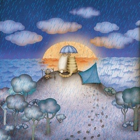 Пейзаж цветными карандашами для детей