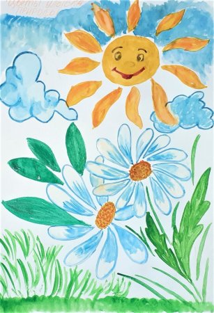 Рисунки цветы улыбка природы для детей