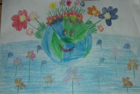 Цветы улыбка природы рисунок