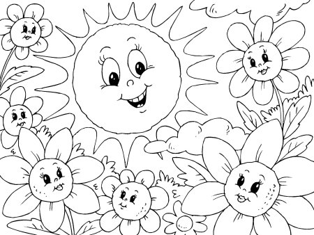 Раскраска. Лето