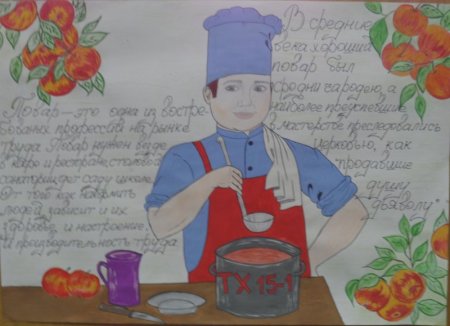 Плакат на тему повар