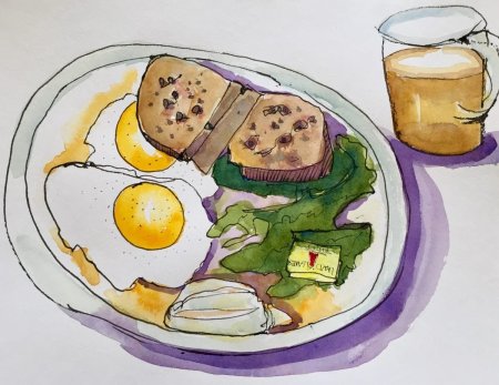 Рисунок школьной столовой