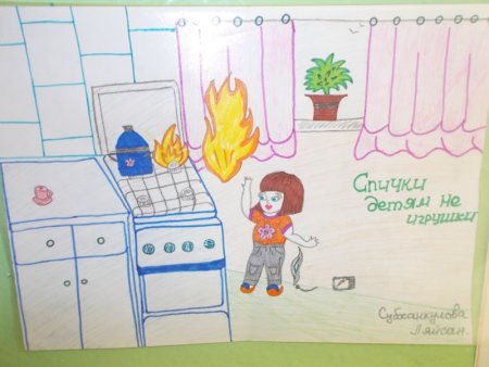 Рисунок по пожарной безопасности