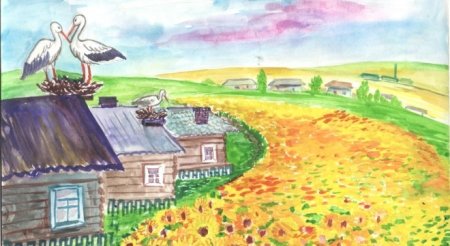 Символ Беларуси Аист новогодний Аист