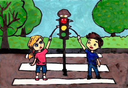 Светофор наш лучший друг рисунок