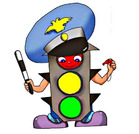 Веселый светофор раскраска для детей