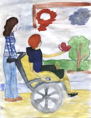 Рисунок на тему дети инвалиды