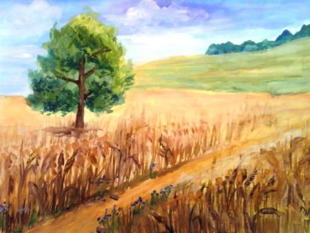 Русское поле рисунок