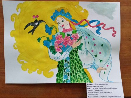 Конкурс рисунка красавица Весна