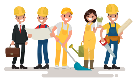 Строитель рисунок