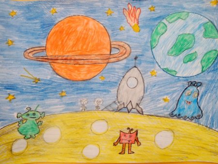 Рисование планеты в старшей группе