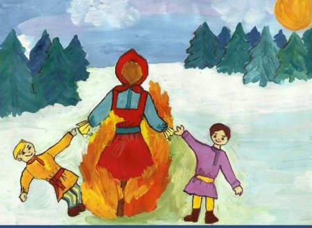 Рисунок на тему русские традиции