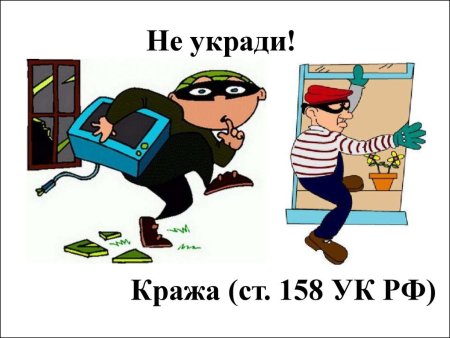 Презентация на тему кража