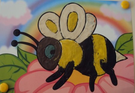 Пластилинография Пчелка