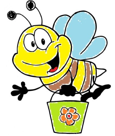 Пчела с ведром