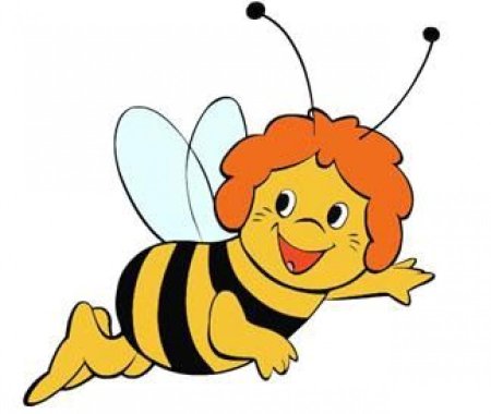 Пчелки для детей цветную