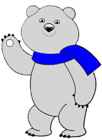 Олимпийский мишка рисунок
