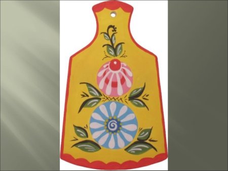 Разделочная доска Городецкая роспись 5кл