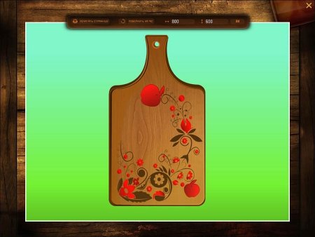 Разделочная доска на труды