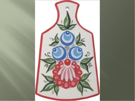 Разделочная доска Городецкая роспись 5кл