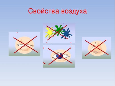 Воздух для дошкольников