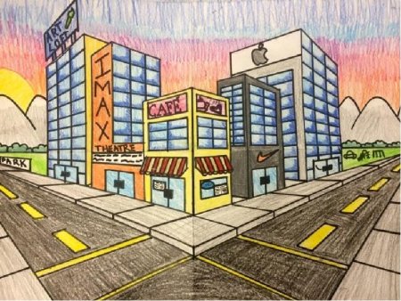 Перспектива в рисовании для детей