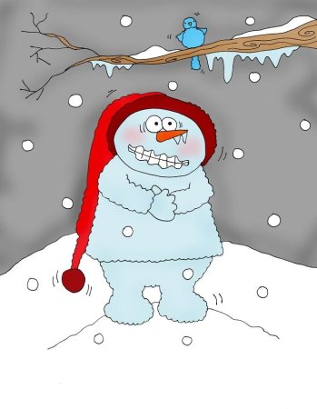 Холод иллюстрация