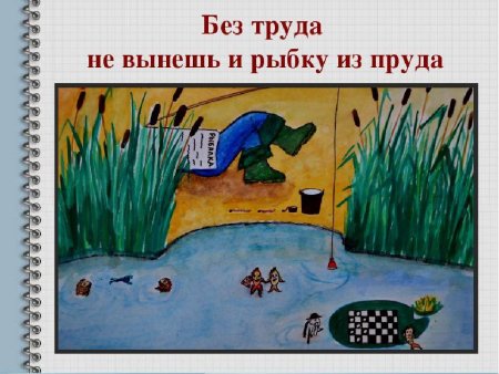 Рисунок на тему пословицы и поговорки