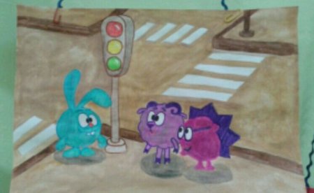Смешарики дорожное движение