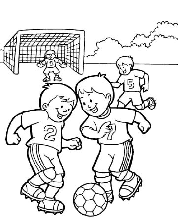 Раскраска на тему футбол для детей