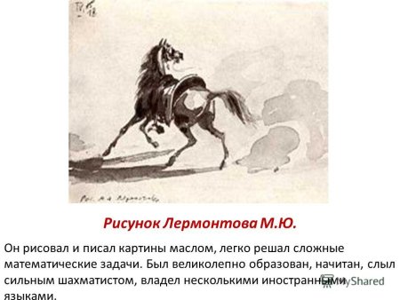 М Ю Лермонтов рисунки