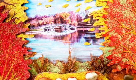 Коллаж на тему краски осени